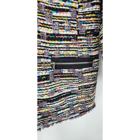 New NWOT Ann Taylor Tweed Full Zip Jacket Medium - Picture 6 of 9